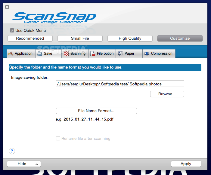 Scansnap ix500 download for mac